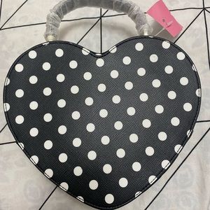 COPY - Kate Spade Love Shack Polka Dot Heart Purse